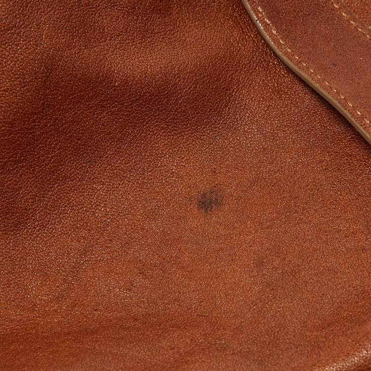 Pre Owned Chloe Brown Leather Front Pocket Hobo