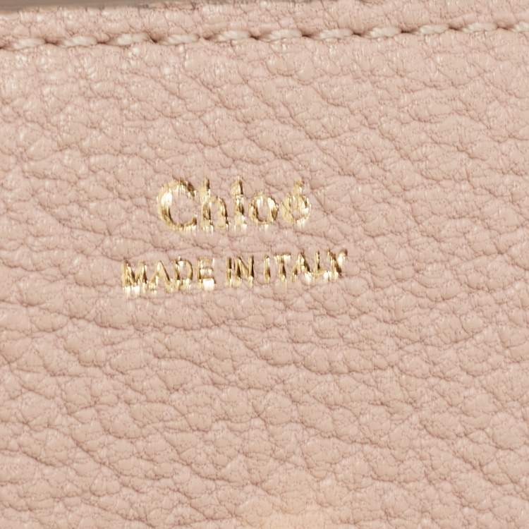 Pre Owned Chloé  Blush Pink Leather Mini Drew Backpack