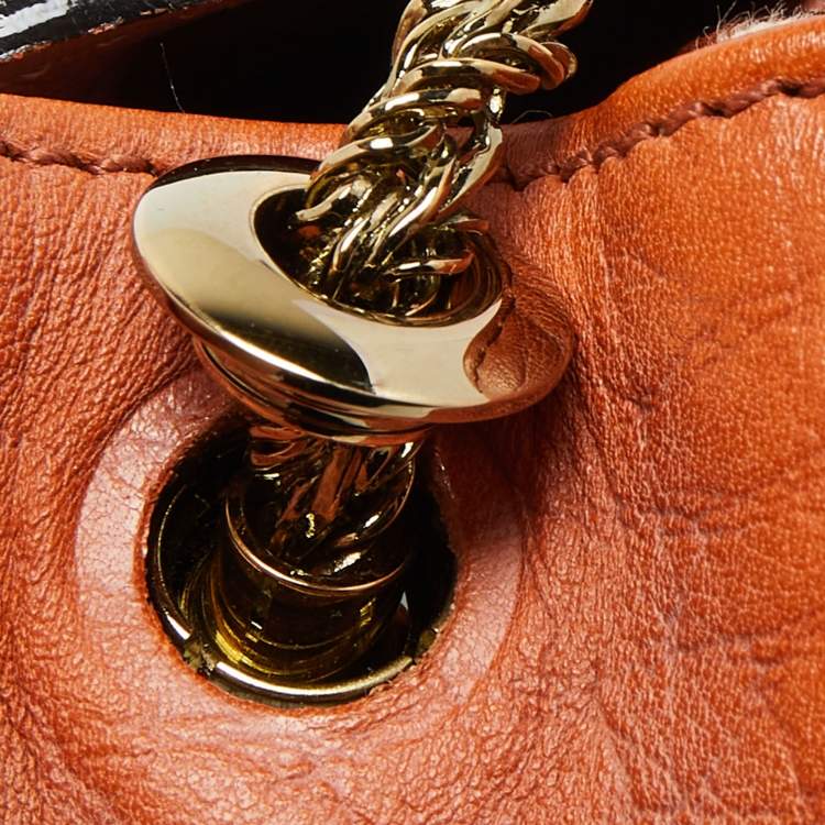Pre Owned Chloe Brown Leather Medium Sally Shoulder Bag