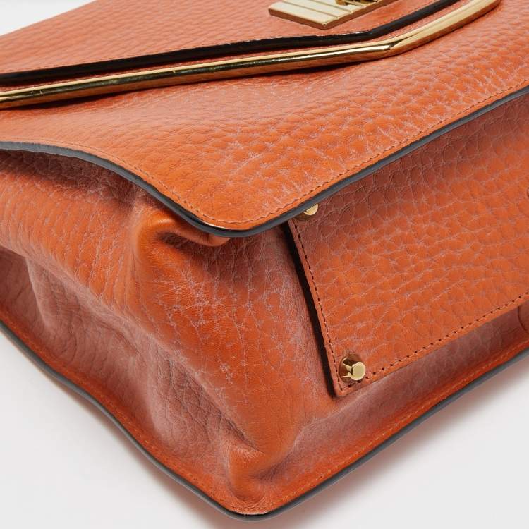 Pre Owned Chloe Brown Leather Medium Sally Shoulder Bag