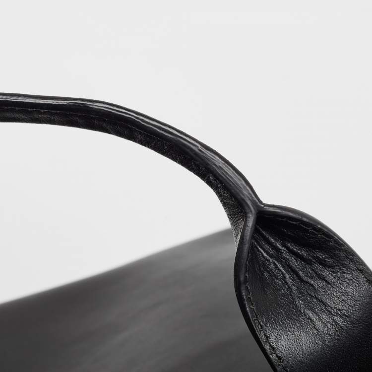 Pre Owned Chloe Black/Old Rose Leather Large Alice Satchel