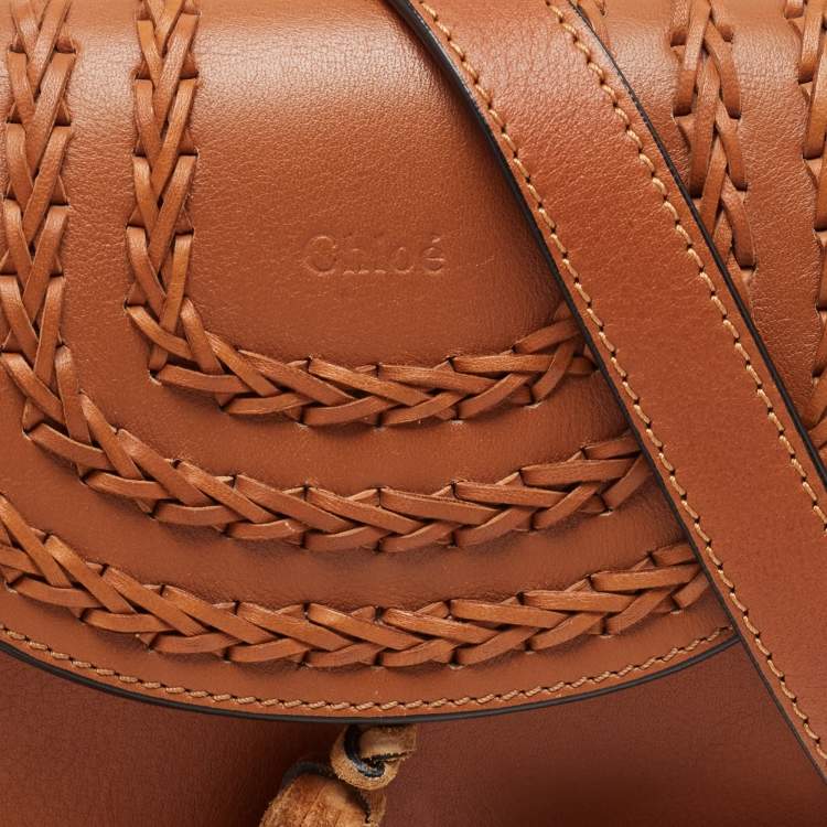 Pre Owned Chloe Brown Leather Mini Hudson Shoulder Bag