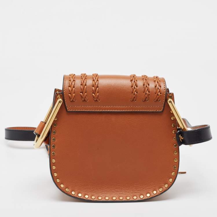 Pre Owned Chloe Brown Leather Mini Hudson Shoulder Bag