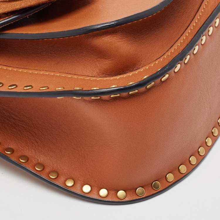Pre Owned Chloe Brown Leather Mini Hudson Shoulder Bag