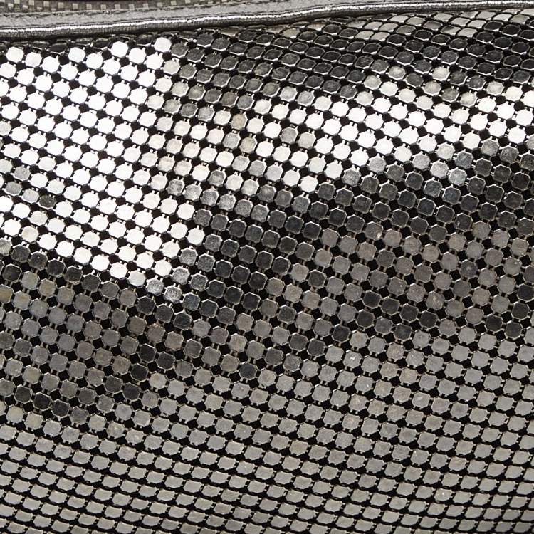 Pre Owned Chloe Silver Metal Mesh and Leather Chainmail Hobo