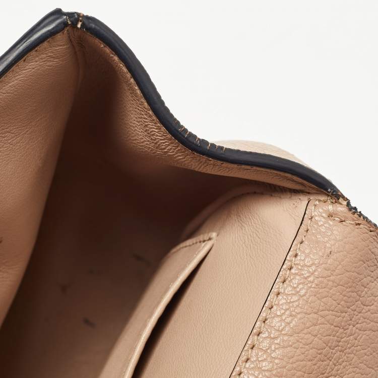 Pre Owned Chloé Beige Leather Small Elsie Shoulder Bag