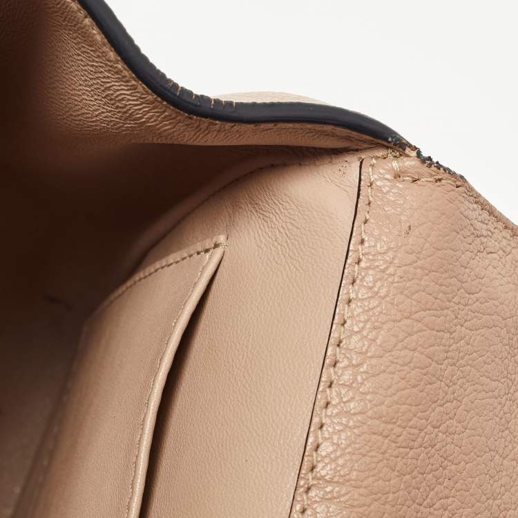 Pre Owned Chloé Beige Leather Small Elsie Shoulder Bag