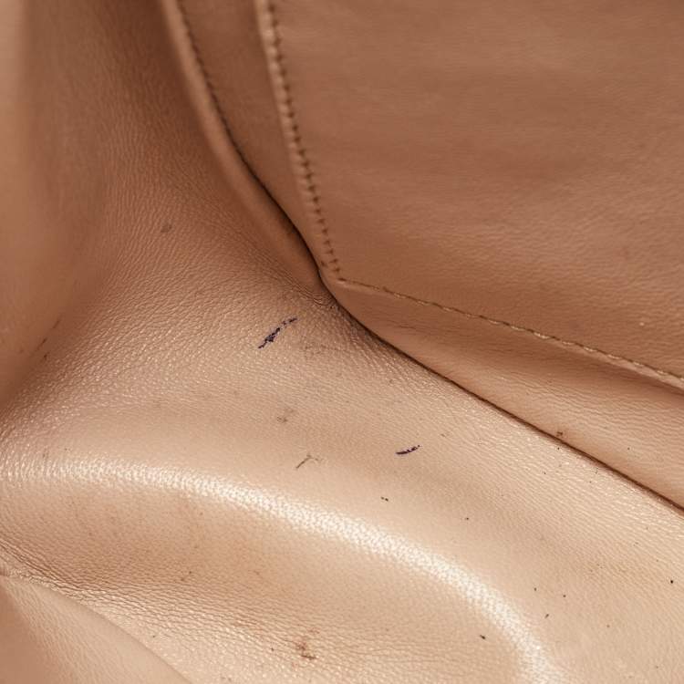 Pre Owned Chloé Beige Leather Small Elsie Shoulder Bag
