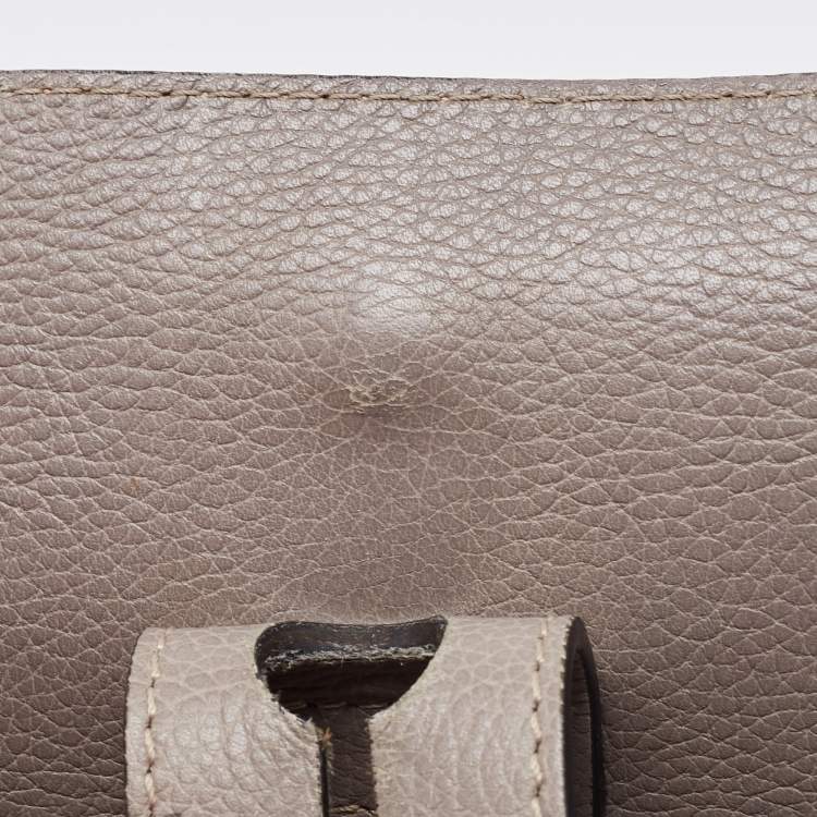 Pre Owned Chloe Tri Color Leather Medium Clare Shoulder Bag