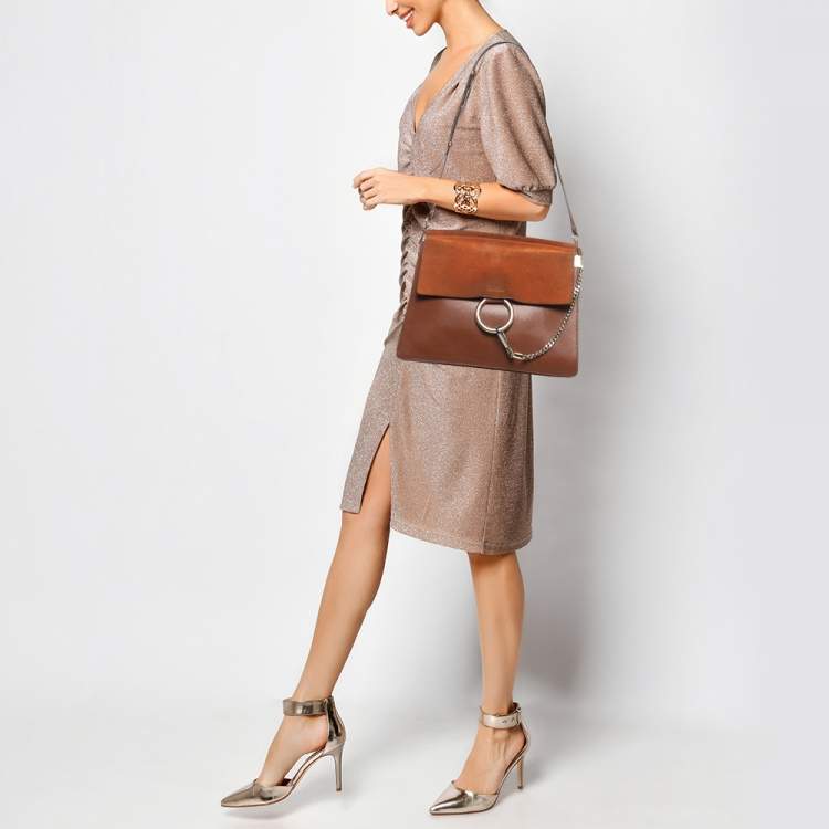 CHLOÉ Medium Faye Leather Top Handle Bag