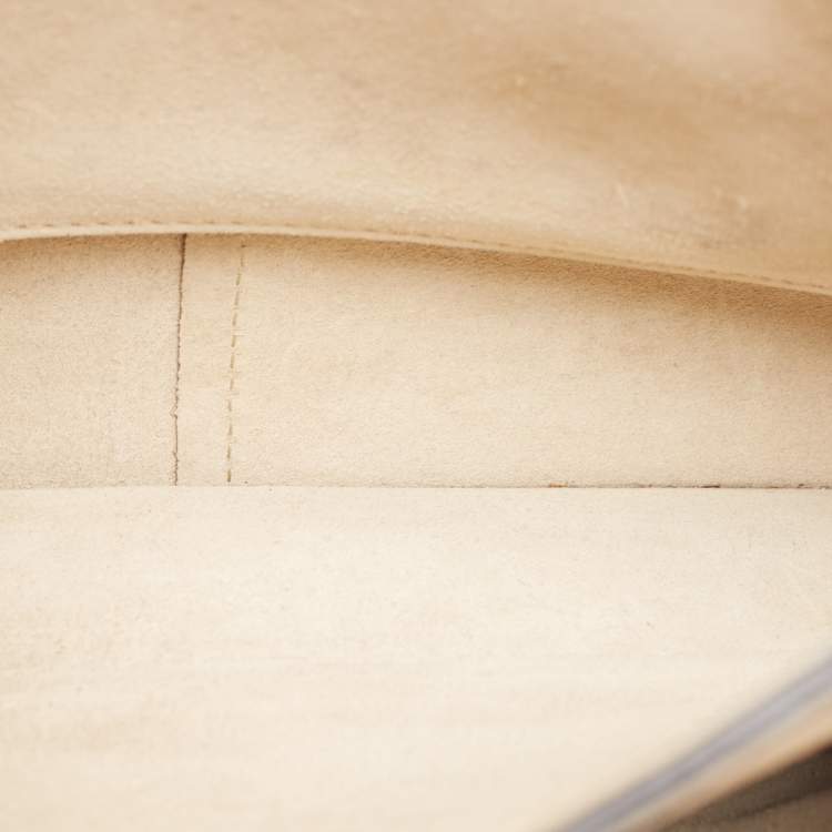 Pre Owned Chloe Brown Leather and Suede Medium Faye Shoulder Bag