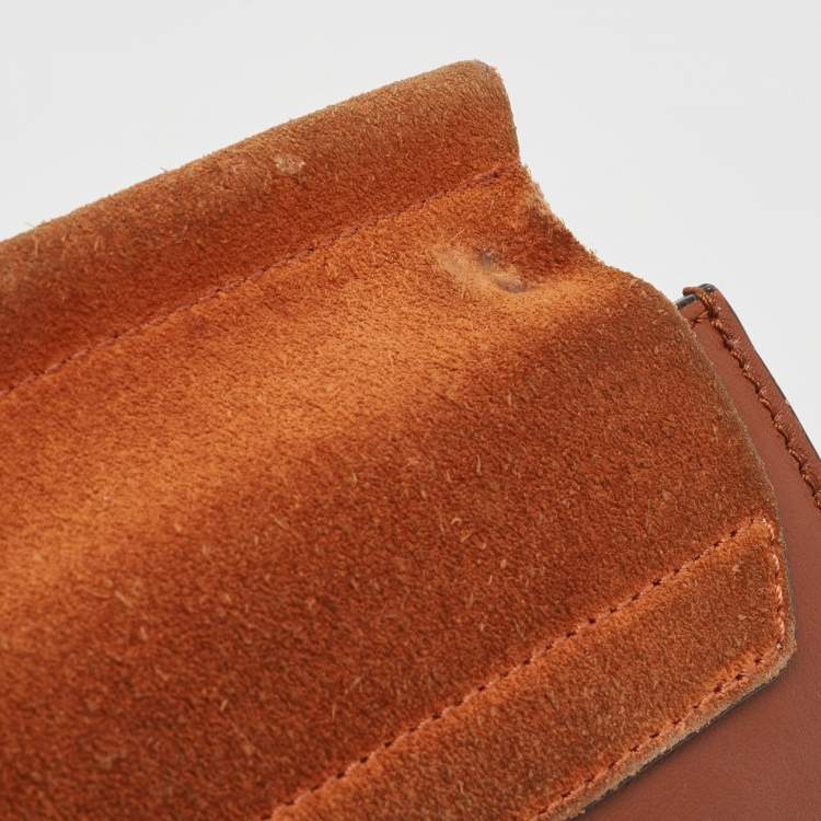 Pre Owned Chloe Brown Leather and Suede Medium Faye Shoulder Bag