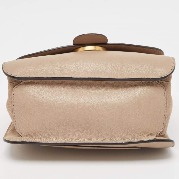 Pre Owned Chloe Grey Leather Mily Shoulder Bag