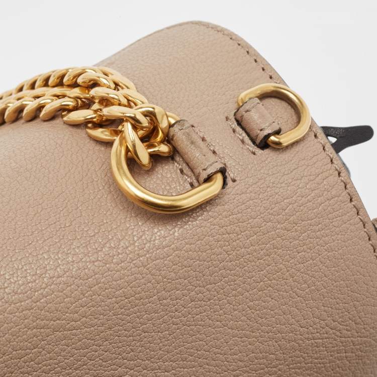 Pre Owned Chloe Grey Leather Mily Shoulder Bag
