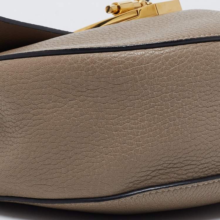 Pre Owned Chloe Grey Leather Medium Drew Shoulder Bag