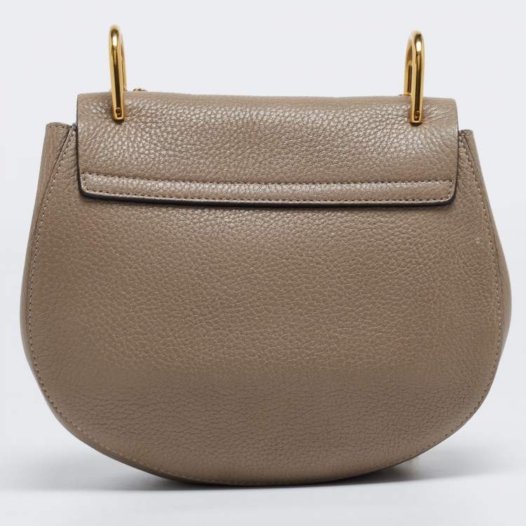Pre Owned Chloe Grey Leather Medium Drew Shoulder Bag
