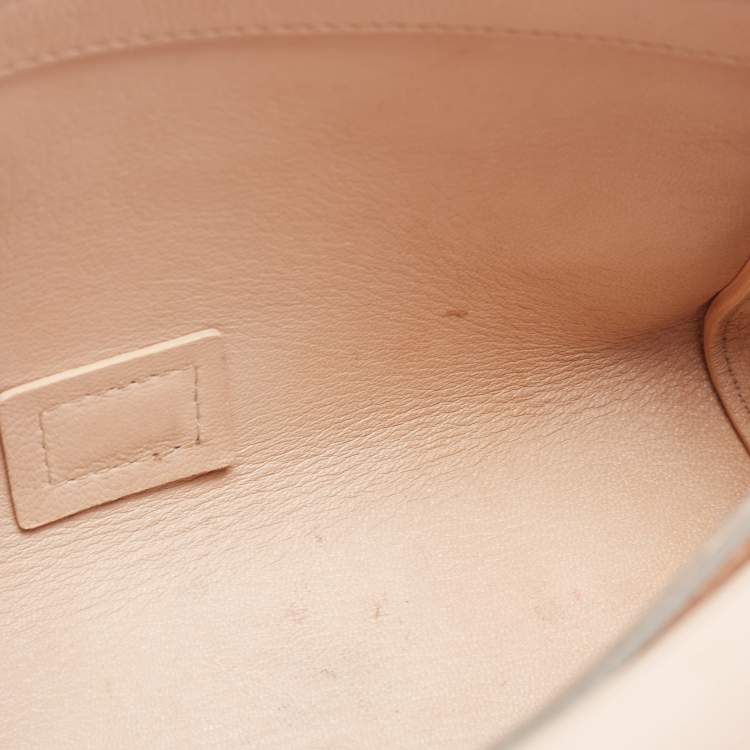 Pre Owned Chloe Peach Leather Elle Shoulder Bag
