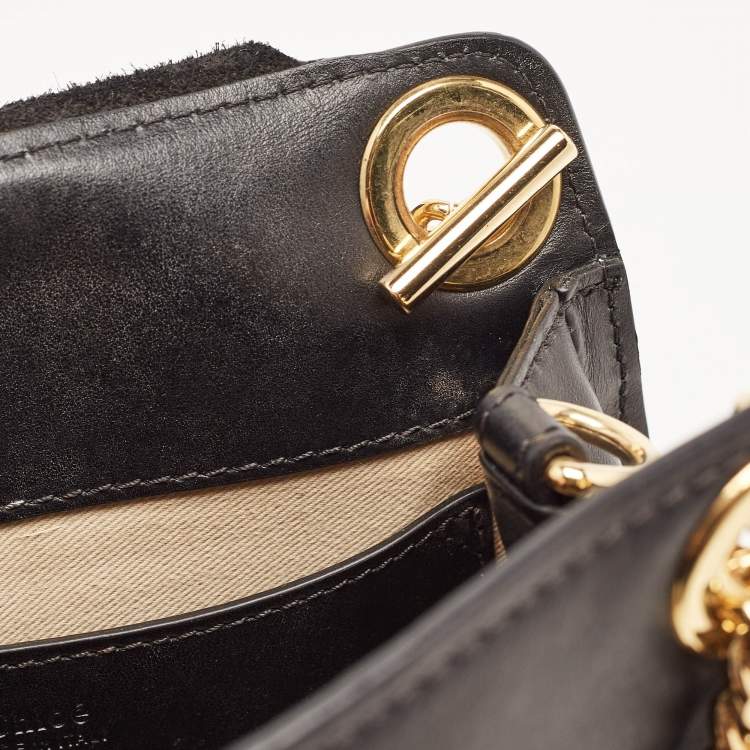 Pre Owned Chloé Black Leather Mini Annie Shoulder Bag