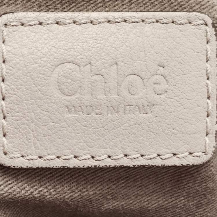 Pre Owned Chloe Grey Leather Large Marcie Shoulder Bag