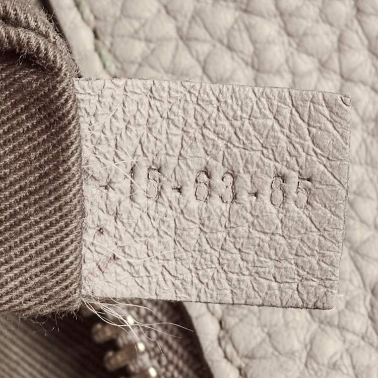 Pre Owned Chloe Grey Leather Large Marcie Shoulder Bag