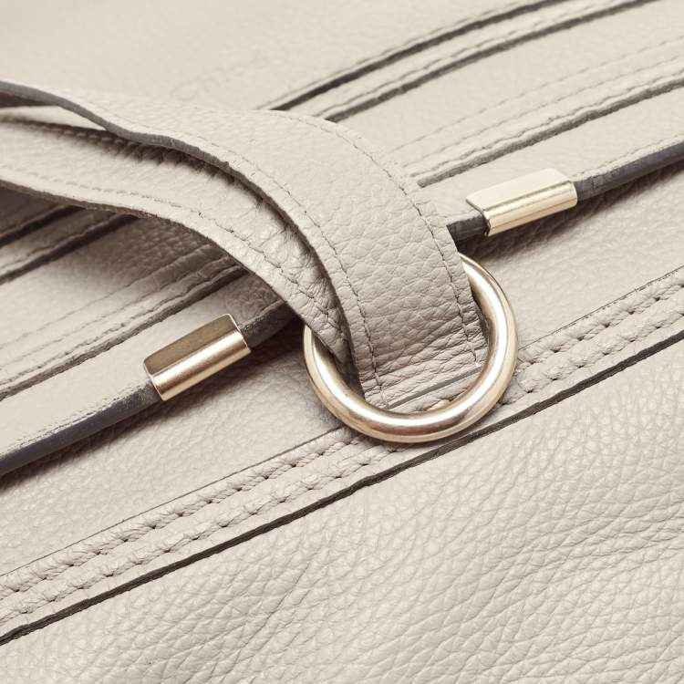 Pre Owned Chloe Grey Leather Large Marcie Shoulder Bag