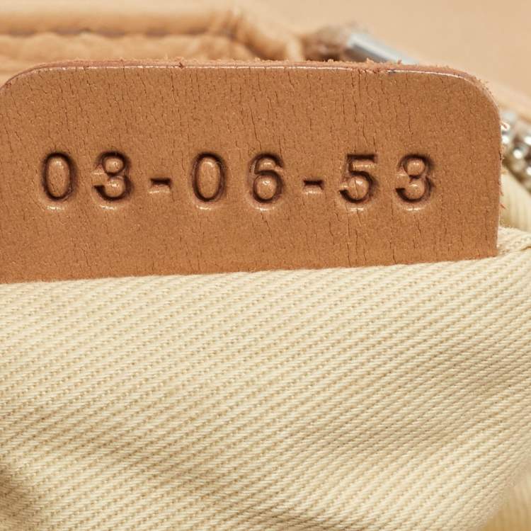 Pre Owned Chloe Beige Leather Paddington Front Pocket Satchel