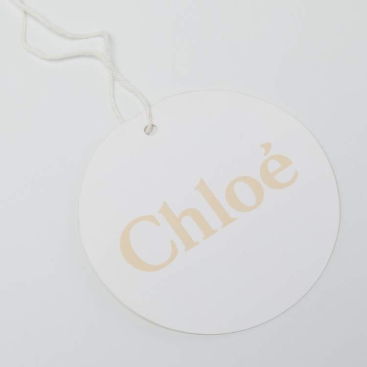 Pre Owned Chloe Cream Leather Small Drew Chain Crossbody Bag