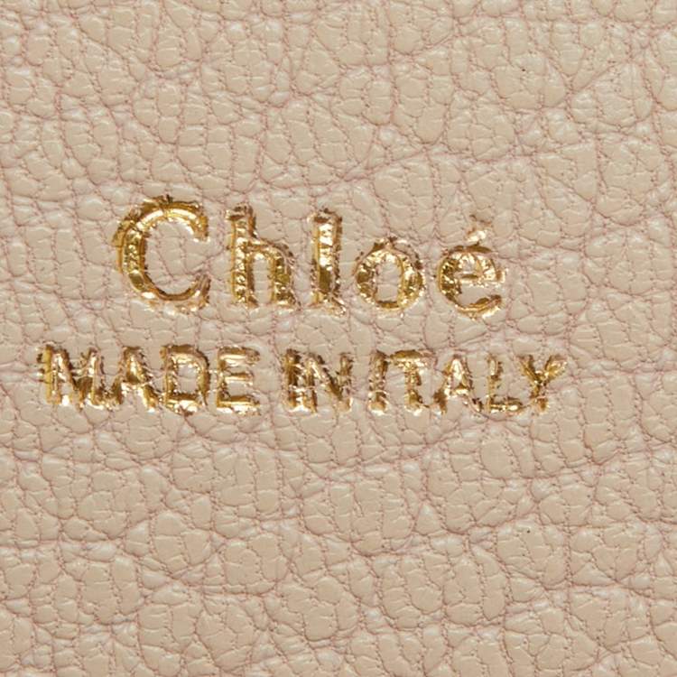 Pre Owned Chloe Cream Leather Small Drew Chain Crossbody Bag