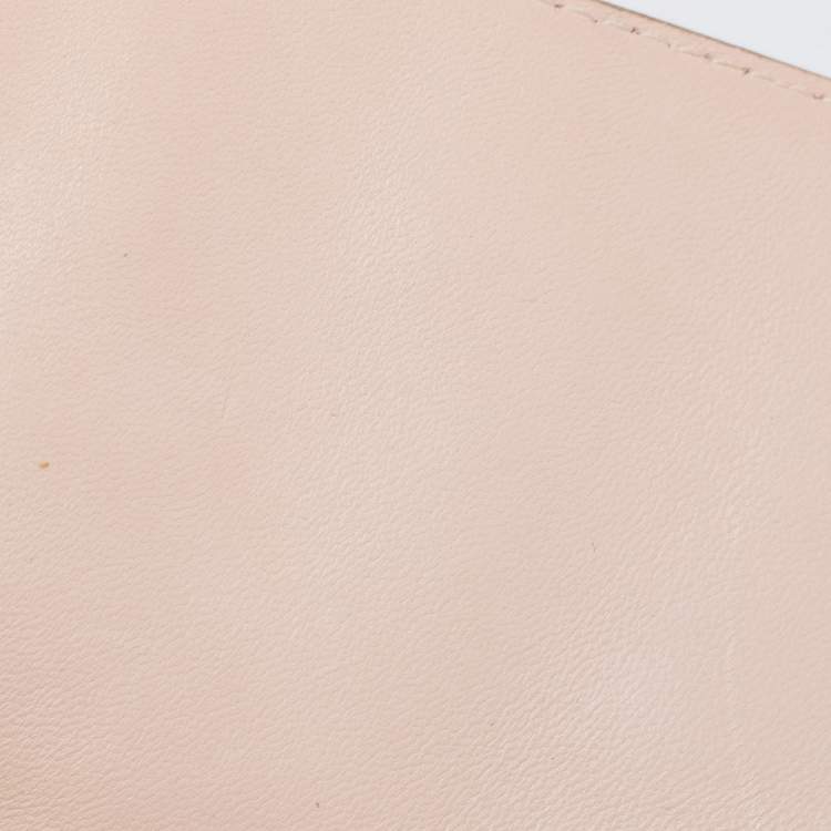 Pre Owned Chloe Light Pink Leather Medium Crystals Embellished Elsie Shoulder Bag