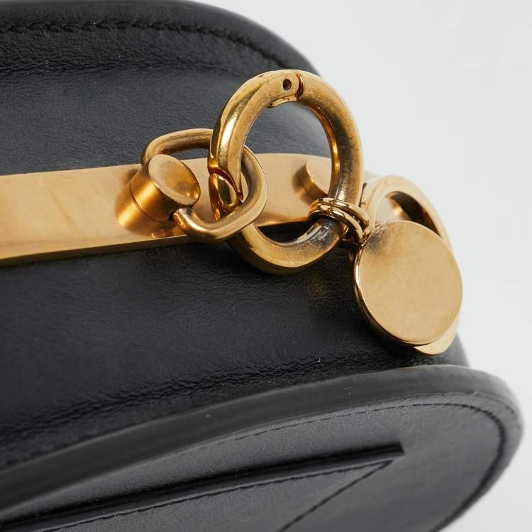 مملوكة مسبقًا Chloé Black Leather Nile Bracelet Minaudiere Crossbody Bag