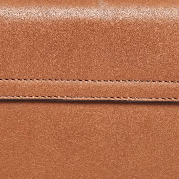 مملوكة مسبقًا Chloe Beige/Tan Raffia and Leather Medium Drew Shoulder Bag