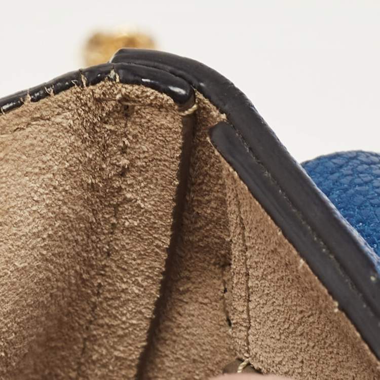 Pre Owned Chloe Blue Leather Medium Drew Shoulder Bag