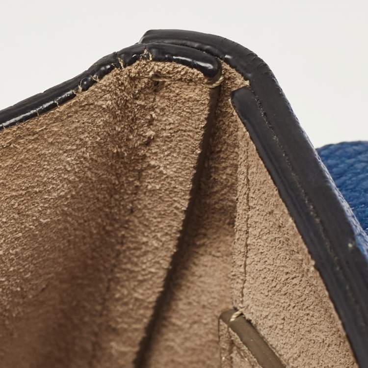Pre Owned Chloe Blue Leather Medium Drew Shoulder Bag