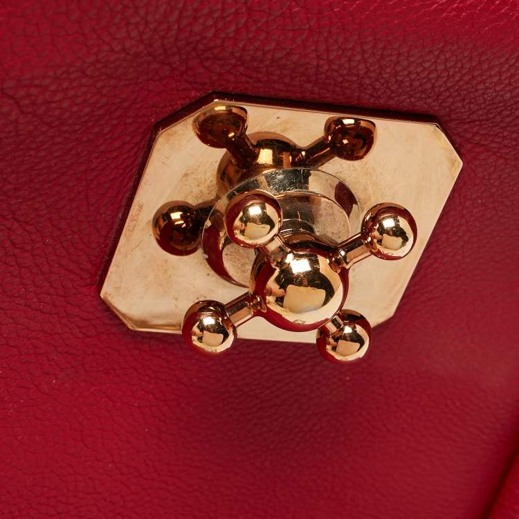 مملوكة مسبقًا Chloe Red Leather Small Elsie Shoulder Bag