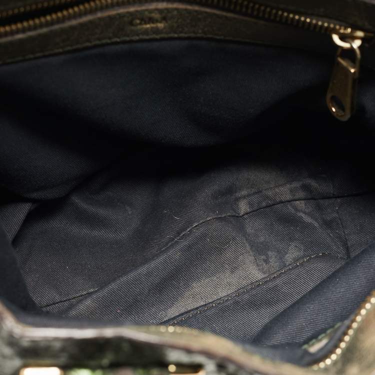 Pre Owned Chloe Green Python and Leather Ethel Tote