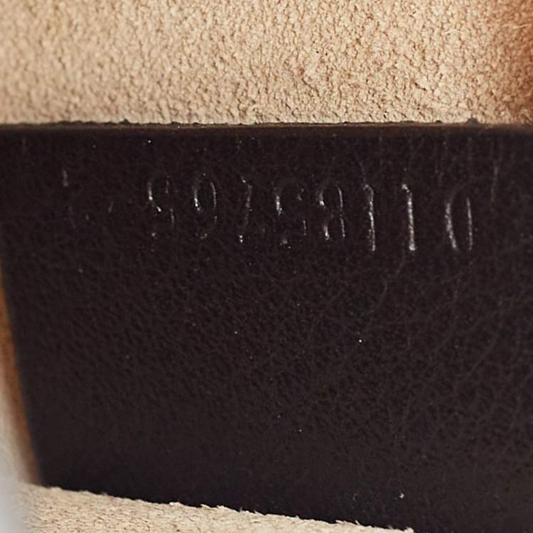 Pre Owned Chloe Black Leather Small Nile Bracelet Bag
