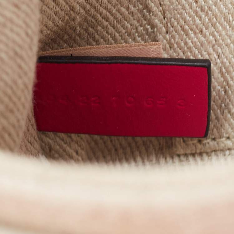 Pre Owned Chloe Pink/Beige Canvas and Leather Mini Woody Tote