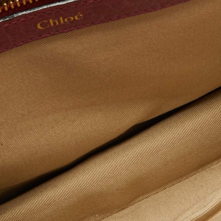 مملوكة مسبقًا Chloe Pink Leather Medium Sally Shoulder Bag