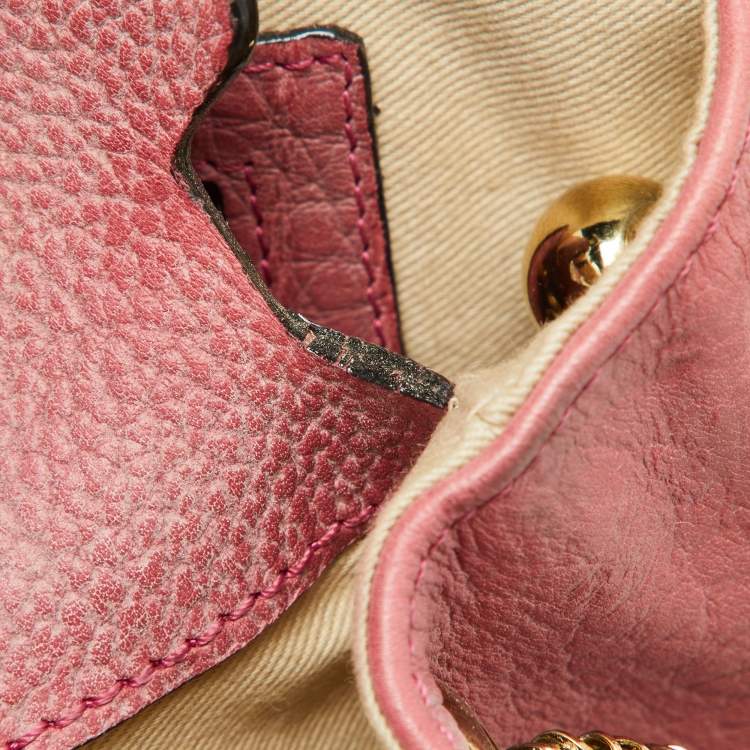 مملوكة مسبقًا Chloe Pink Leather Medium Sally Shoulder Bag
