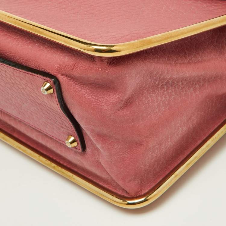 مملوكة مسبقًا Chloe Pink Leather Medium Sally Shoulder Bag