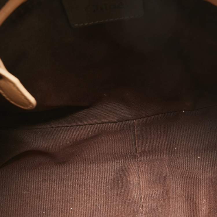 Pre Owned Chloe Brown Leather Medium Paraty Satchel