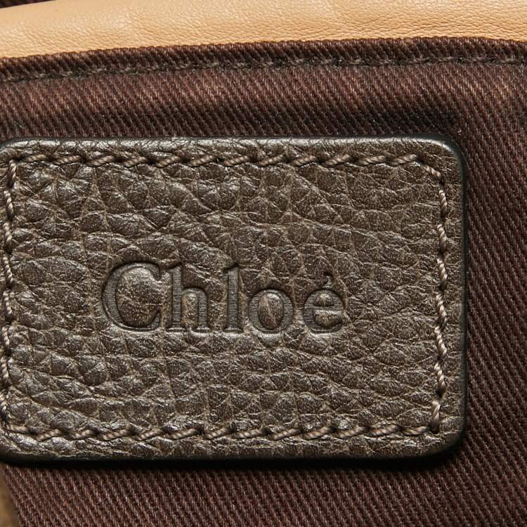 Pre Owned Chloe Brown Leather Medium Paraty Satchel