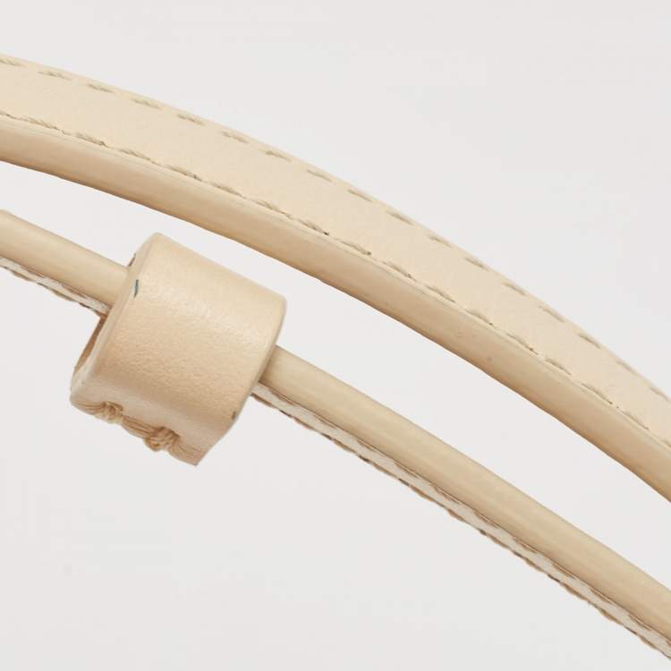 Pre Owned Chloe Cream Leather and Suede Chloe C Belt Bag