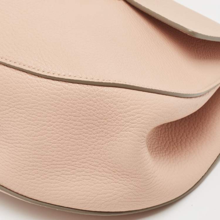 Pre Owned Chloe Rose Poudre Leather Large Drew Shoulder Bag