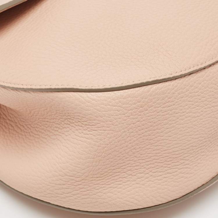 Pre Owned Chloe Rose Poudre Leather Large Drew Shoulder Bag