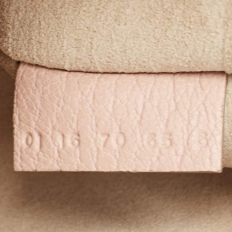 Pre Owned Chloe Rose Poudre Leather Large Drew Shoulder Bag