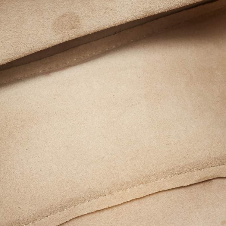Pre Owned Chloe Rose Poudre Leather Large Drew Shoulder Bag