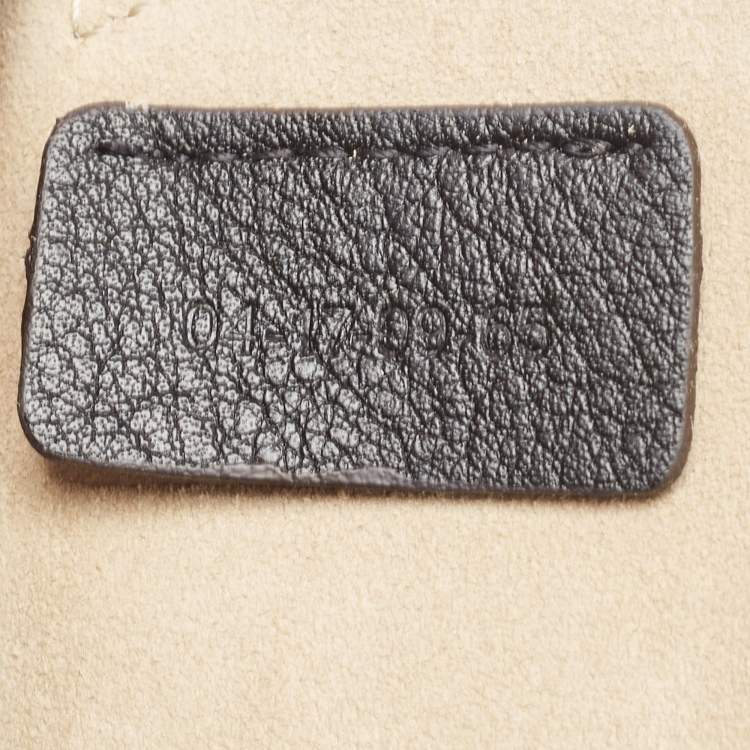 Pre Owned Chloe Black Leather and Suede Mini Star Faye Crossbody Bag