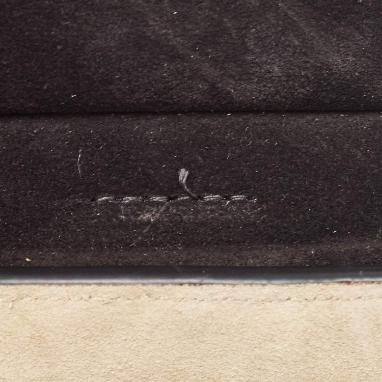 Pre Owned Chloe Black Leather and Suede Mini Star Faye Crossbody Bag