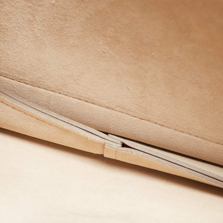 Pre Owned Chloe Brown Leather and Suede Medium Faye Shoulder Bag